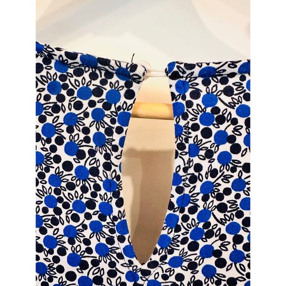 Boden Women's 20/22 Regular Blue Black Small Flowers Floral Jumpsuit Puff Sleeve - Picture 7 of 10